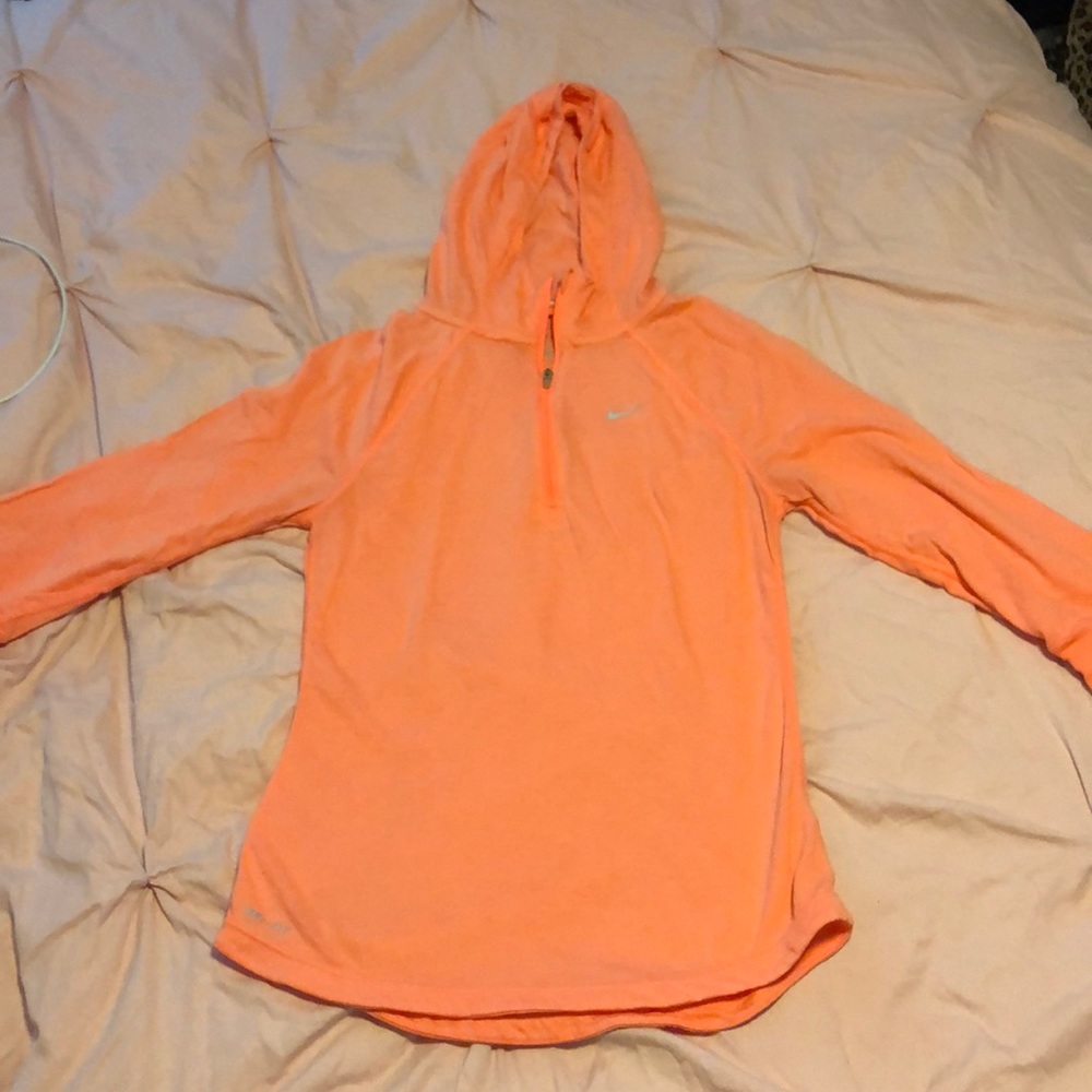 Nike 3/4 sleeve zip-up shirt